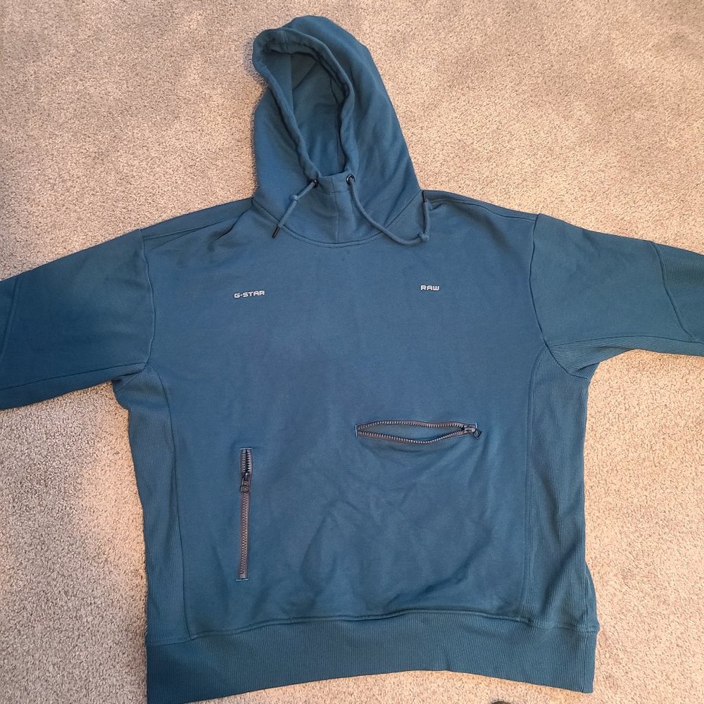 G-Star RAW Nitro Moto Hooded Sweatshirt Xx-large Blue